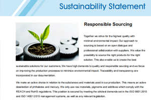 sustanibility statement